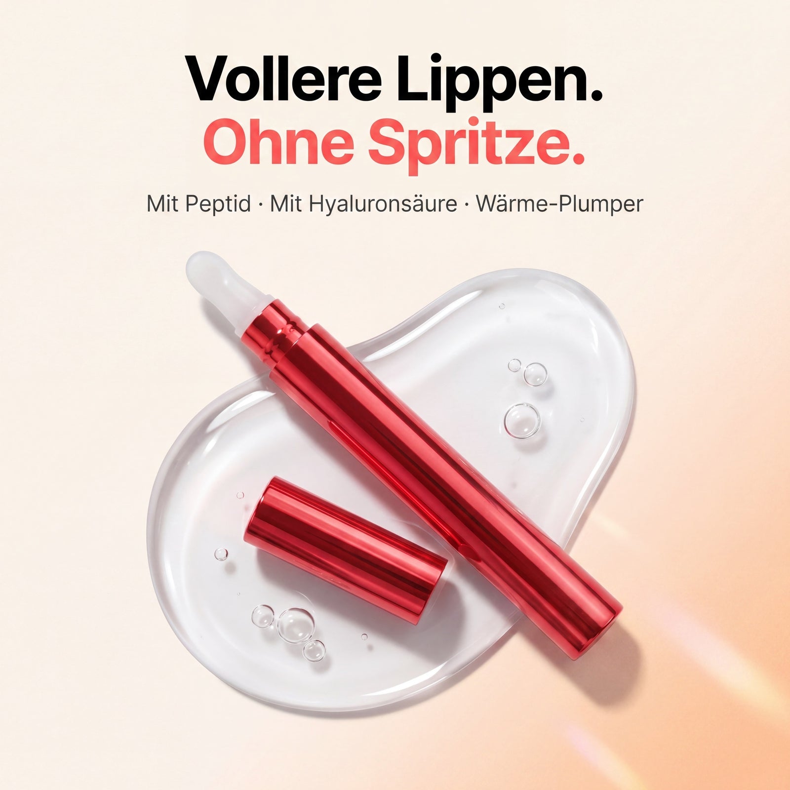 Vollere Lippen ab dem ersten Auftrag.